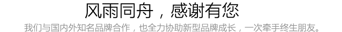 伙伴的支持，让我们不断向前,我们与国内外知名品牌合作，也全力协助新兴品牌，在品牌营销市场取得长远成功。